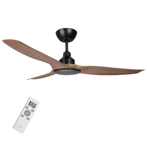 ΑΝΕΜΙΣΤΗΡΑΣ ΟΡΟΦΗΣ LIFE SKIRON 132cm BLACK/WOOD 3Φ DC ME R/C